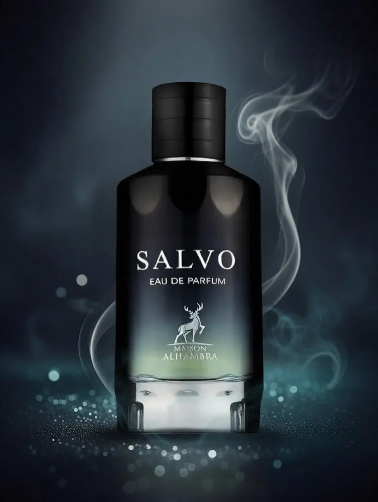 Perfume árabe Salvo EDP, frasco na embalagem original