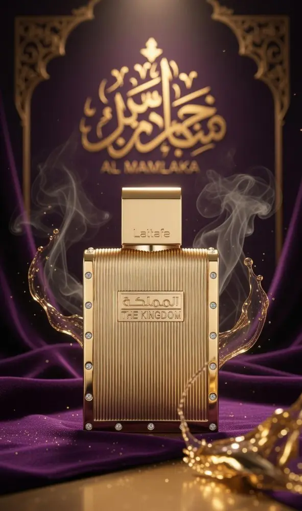 Perfume árabe The Kingdom, frasco na embalagem original